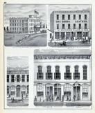 W.A. Tinney, J. Wagenseller, W.O. Snyder, Pekin Distilling, Whitfields Billiard Parlor, Tazewell County 1873